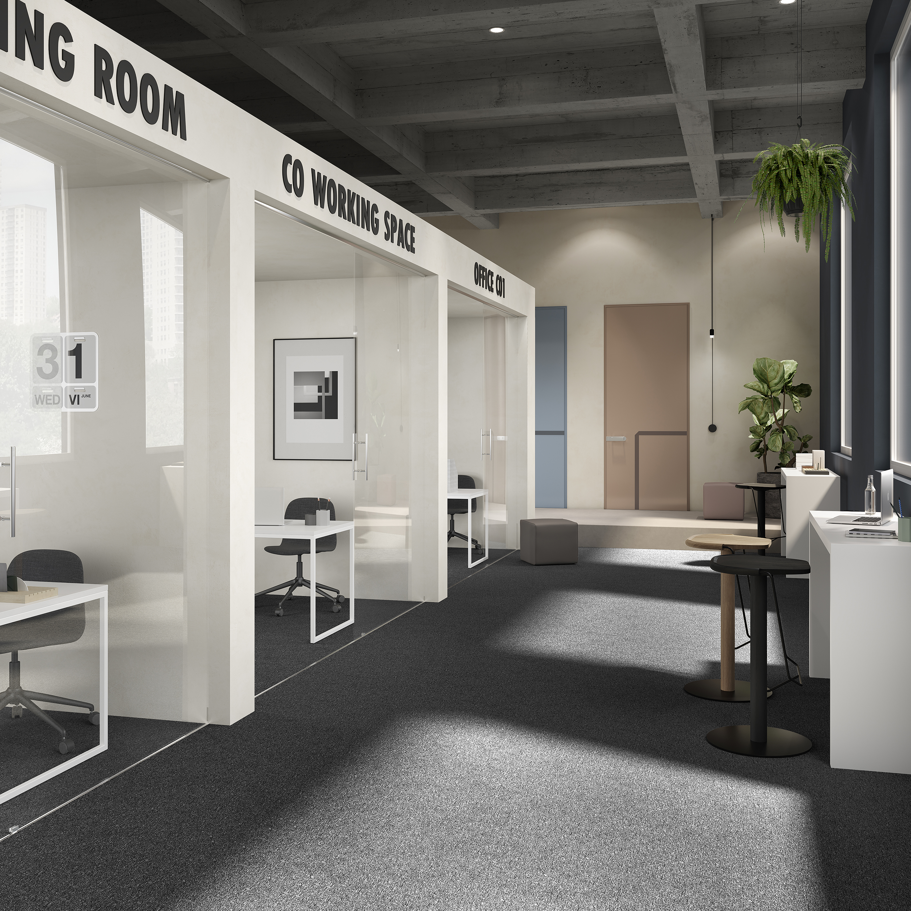 Ковровая плитка Medusa Tile 99 (500*500*5 мм) — купить в Екатеринбурге